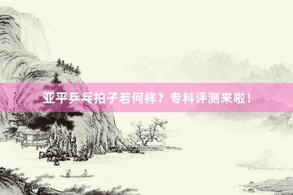 亚平乒乓拍子若何样？专科评测来啦！